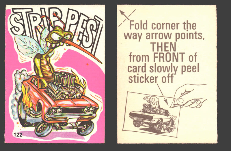 Fantastic Odd Rods Series 1 Vintage Sticker Cards Donruss #67-132 You Pick Singles