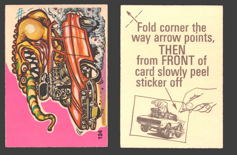 Fantastic Odd Rods Series 1 Vintage Sticker Cards Donruss #67-132 You Pick Singles
