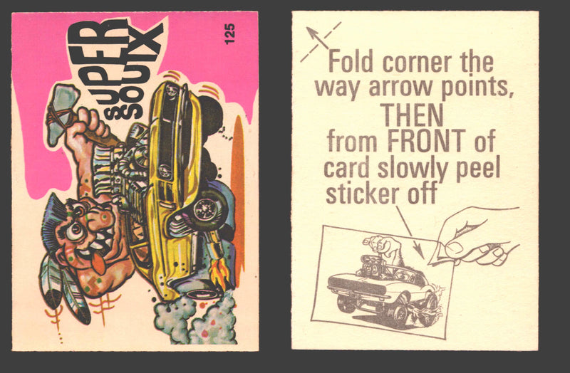 Fantastic Odd Rods Series 1 Vintage Sticker Cards Donruss #67-132 You Pick Singles