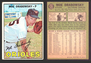1967 Topps Baseball Trading Card You Pick Singles #100-#199 VG/EX #	125 Moe Drabowsky - Baltimore Orioles  - TvMovieCards.com