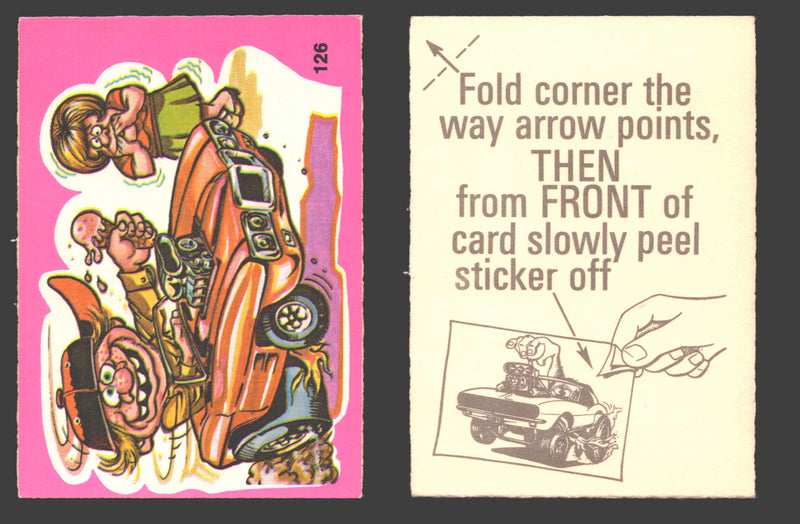 Fantastic Odd Rods Series 1 Vintage Sticker Cards Donruss #67-132 You Pick Singles