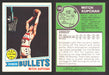 1977-78 Topps Basketball Trading Card You Pick Singles #1-#132 VG/EX #	128 Mitch Kupchak - Washington Bullets RC  - TvMovieCards.com