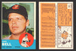 1963 Topps Baseball Trading Card You Pick Singles #100-#199 VG/EX #	129 Gary Bell - Cleveland Indians  - TvMovieCards.com