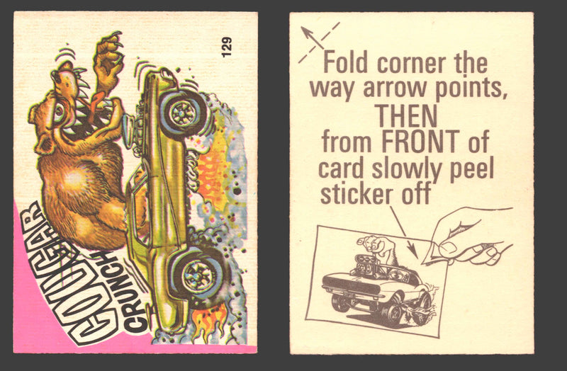 Fantastic Odd Rods Series 1 Vintage Sticker Cards Donruss #67-132 You Pick Singles