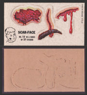 1967 Disgusting Disguises Sticker Trading Card You Pick Singles #1-27 #	 12   Scar-Face  - TvMovieCards.com