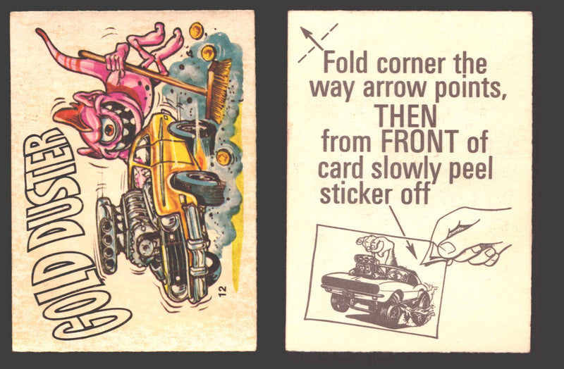 Fantastic Odd Rods Series 2 Vintage Sticker Cards Donruss #1-66 You Pick Singles