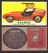 1961 Topps Sports Cars (Gray Back) Vintage Trading Cards #1-#66 You Pick Singles #12   Asardo  - TvMovieCards.com