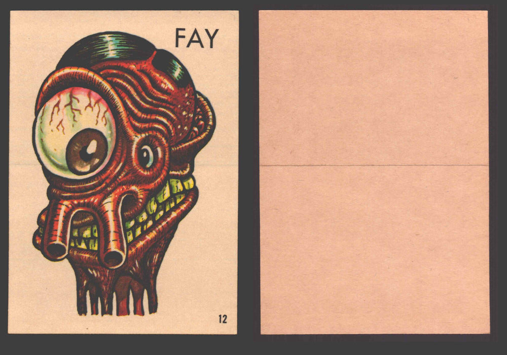 1965 Ugly Stickers Topps Trading Card You Pick Singles #1-44 with Variants