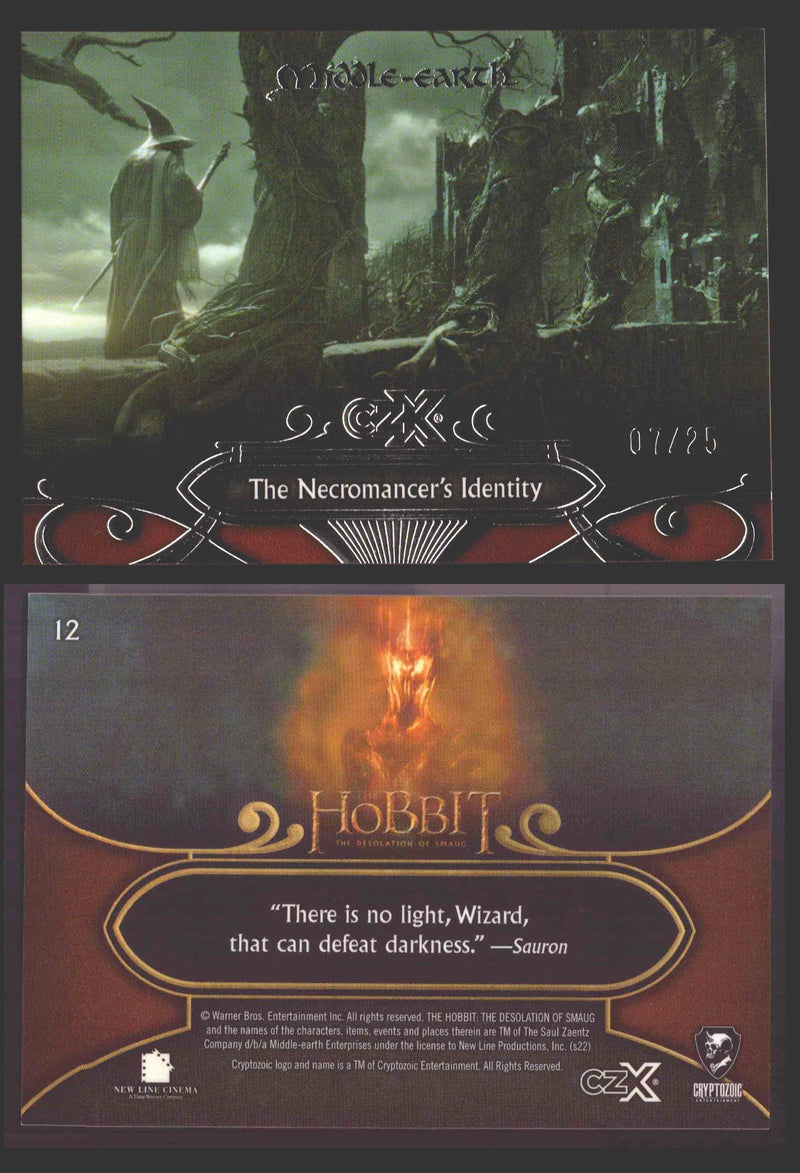 2022 Cryptozoic CZX Middle Earth Silver Parallel Base Card Singles 1-50 #/25 12 The Necromancer’s Identity - TvMovieCards.com