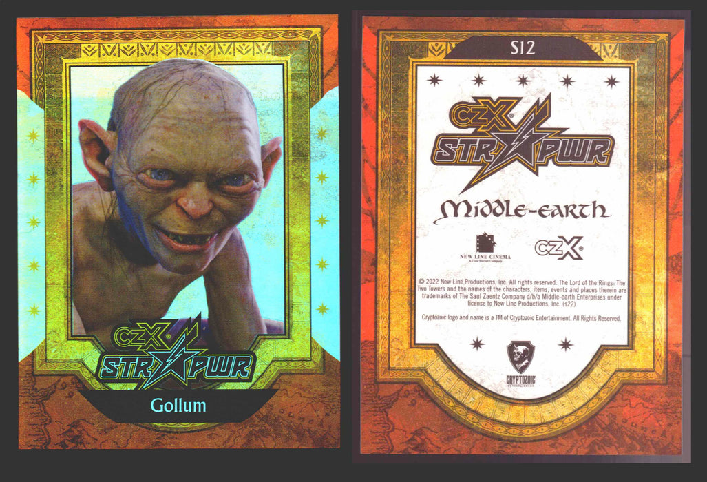 2022 Cryptozoic CZX Middle Earth STR PWR Red S01-S25 Single Cards S12 Gollum - TvMovieCards.com
