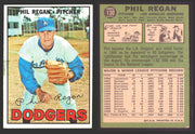 1967 Topps Baseball Trading Card You Pick Singles #100-#199 VG/EX #	130 Phil Regan - Los Angeles Dodgers  - TvMovieCards.com