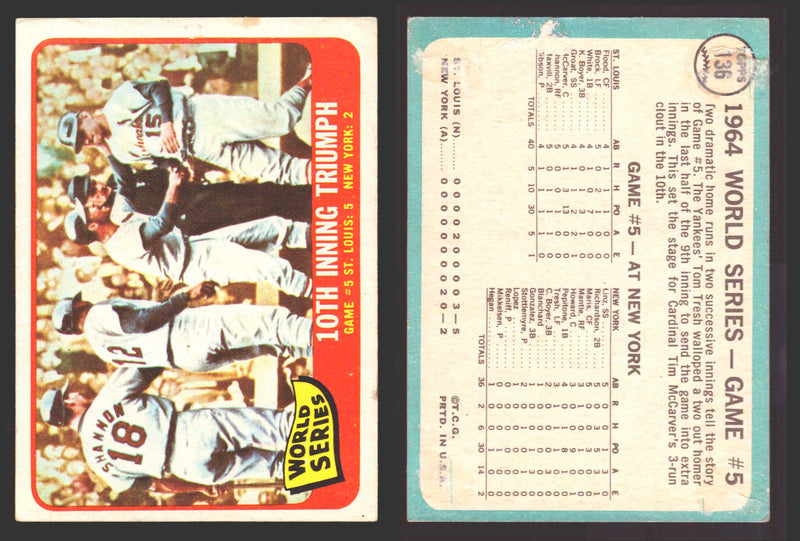 1965 Topps Baseball Trading Card You Pick Singles #100-#199 VG/EX   - TvMovieCards.com