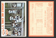 1964 Topps Baseball Trading Card You Pick Singles #100-#199 VG/EX #	138 World Series Game 3 - L.A. Takes 3rd Straight  - TvMovieCards.com