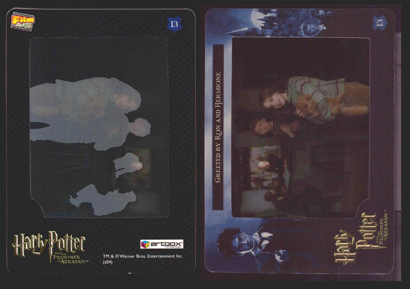 Harry Potter Prisoner of Azkaban Filmcardz 1-72 You Pick Single Cards Artbox 200 # 13 Greeted by Ron and Hermione - TvMovieCards.com