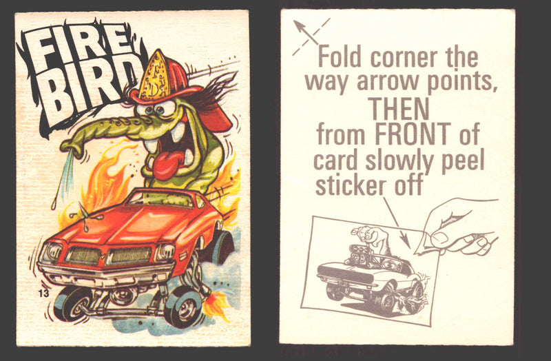 Fantastic Odd Rods Series 2 Vintage Sticker Cards Donruss #1-66 You Pick Singles