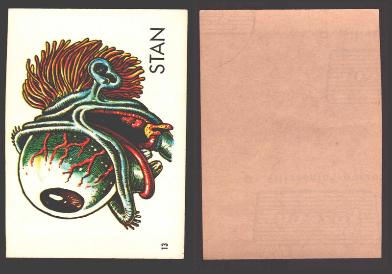 1968 Ugly Name Stickers OPC/Fasson Trading Card You Pick Singles #1-44 Variants #13 Stan - TvMovieCards.com