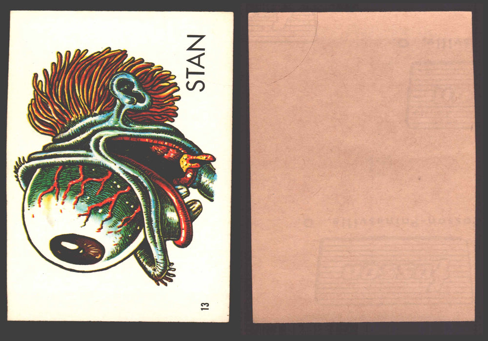 1968 Ugly Name Stickers OPC/Fasson Trading Card You Pick Singles #1-44 Variants