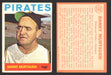 1964 Topps Baseball Trading Card You Pick Singles #100-#199 VG/EX #	141 Danny Murtaugh - Pittsburgh Pirates  - TvMovieCards.com
