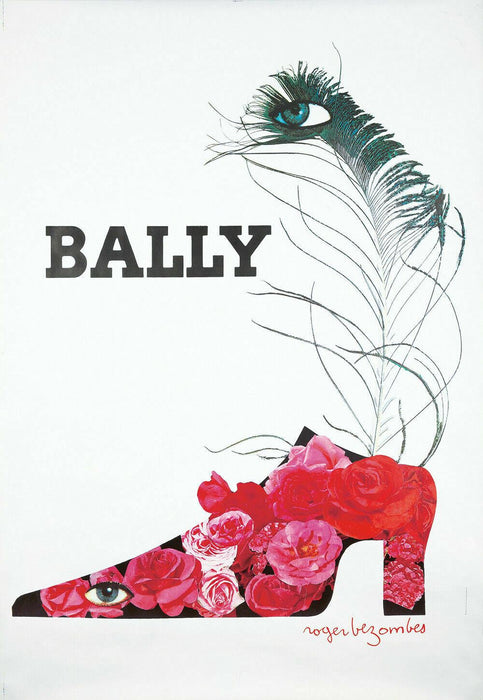 Original 1980 Bally Shoe French Poster "Plume" 48 x 68 Roger Bezombes Very Nice   - TvMovieCards.com