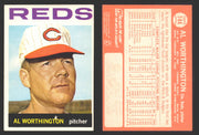 1964 Topps Baseball Trading Card You Pick Singles #100-#199 VG/EX #	144 Al Worthington - Cincinnati Reds  - TvMovieCards.com