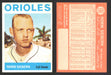 1964 Topps Baseball Trading Card You Pick Singles #100-#199 VG/EX #	145 Norm Siebern - Baltimore Orioles  - TvMovieCards.com
