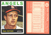 1964 Topps Baseball Trading Card You Pick Singles #100-#199 VG/EX #	149 Paul Foytack - Los Angeles Angels  - TvMovieCards.com