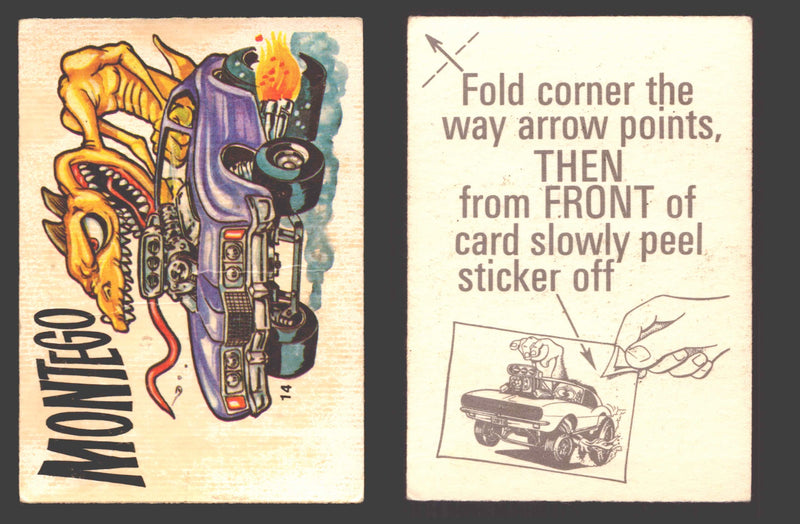 Fantastic Odd Rods Series 2 Vintage Sticker Cards Donruss #1-66 You Pick Singles