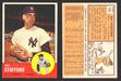 1963 Topps Baseball Trading Card You Pick Singles #100-#199 VG/EX #	155 Bill Stafford - New York Yankees  - TvMovieCards.com