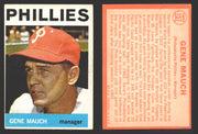 1964 Topps Baseball Trading Card You Pick Singles #100-#199 VG/EX #	157 Gene Mauch - Philadelphia Phillies  - TvMovieCards.com