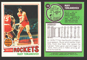 1977-78 Topps Basketball Trading Card You Pick Singles #1-#132 VG/EX #	15 Rudy Tomjanovich - Houston Rockets  - TvMovieCards.com
