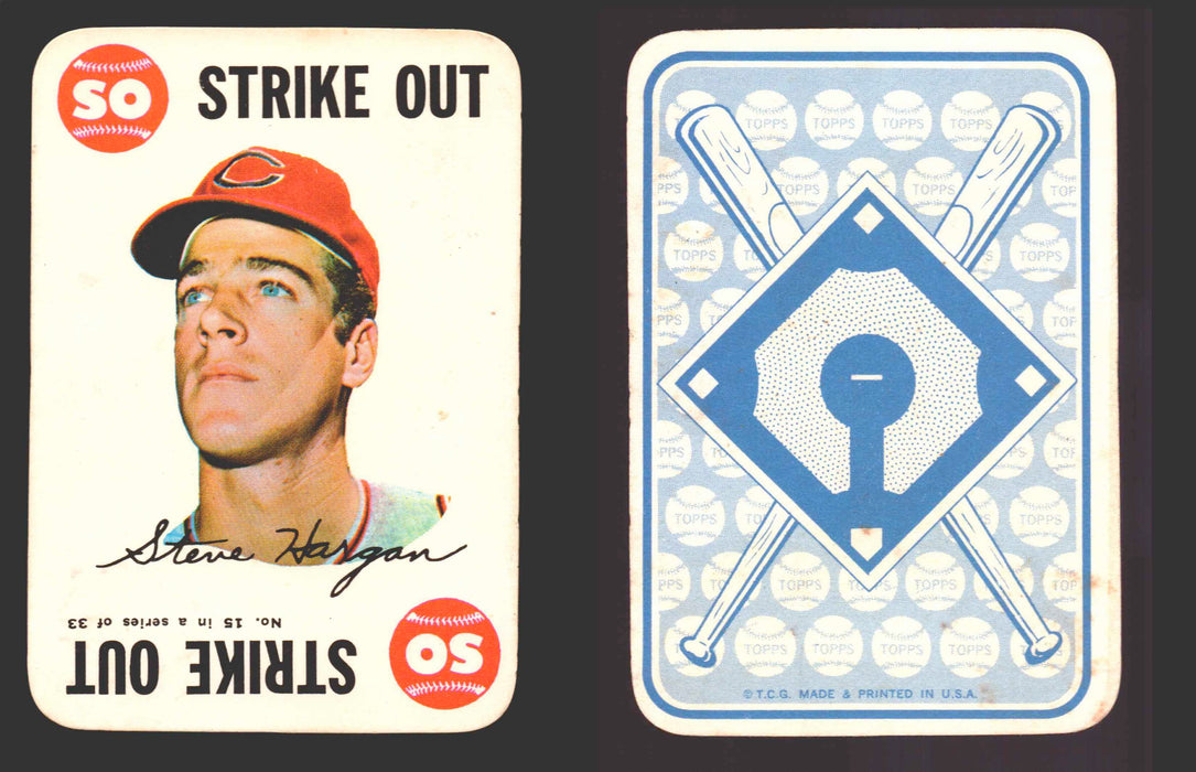 1968 Topps Baseball Game Card You Pick Single Cards #2-33 Mickey Mantle #	15 Steve Hargan - Cincinnati Reds  - TvMovieCards.com