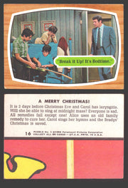 1971 The Brady Bunch Topps Vintage Trading Card You Pick Singles #1-#88 # 16 "Break It Up! It's Bedtime." (indention scratches) - TvMovieCards.com