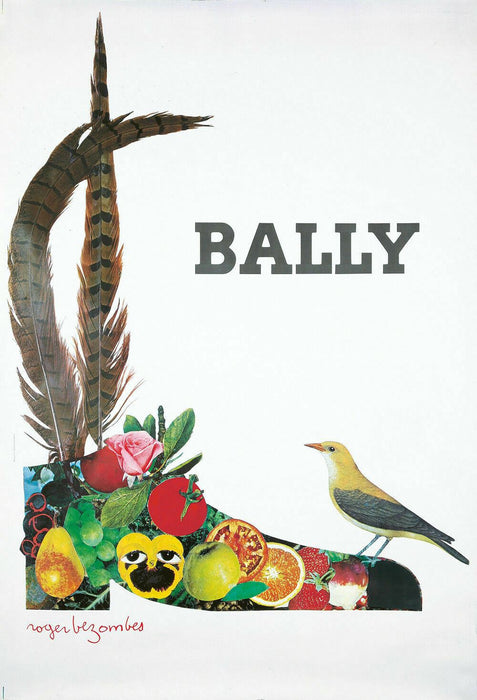 Original 1980 Bally Shoe French Poster 46 x 68 Roger Bezombes Very Nice   - TvMovieCards.com