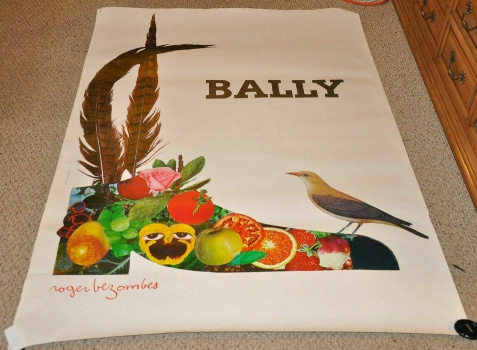 Original 1980 Bally Shoe French Poster 46 x 68 Roger Bezombes Very Nice   - TvMovieCards.com