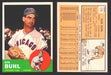 1963 Topps Baseball Trading Card You Pick Singles #100-#199 VG/EX #	175 Bob Buhl - Chicago Cubs  - TvMovieCards.com