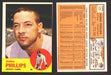 1963 Topps Baseball Trading Card You Pick Singles #100-#199 VG/EX #	177 Bubba Phillips - Detroit Tigers  - TvMovieCards.com