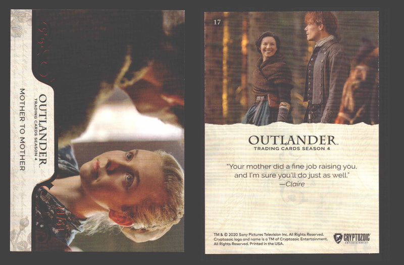 2020 Outlander Season 4 Red Foil Parallel Base Card You Pick Singles XX/50 17 Mother to Mother - TvMovieCards.com