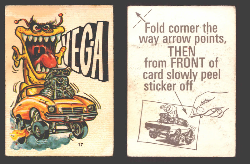 Fantastic Odd Rods Series 2 Vintage Sticker Cards Donruss #1-66 You Pick Singles