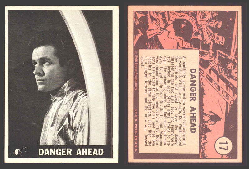 1966 Lost In Space Topps Vintage Trading Card #1-55 You Pick Singles # 17 Danger Ahead - TvMovieCards.com