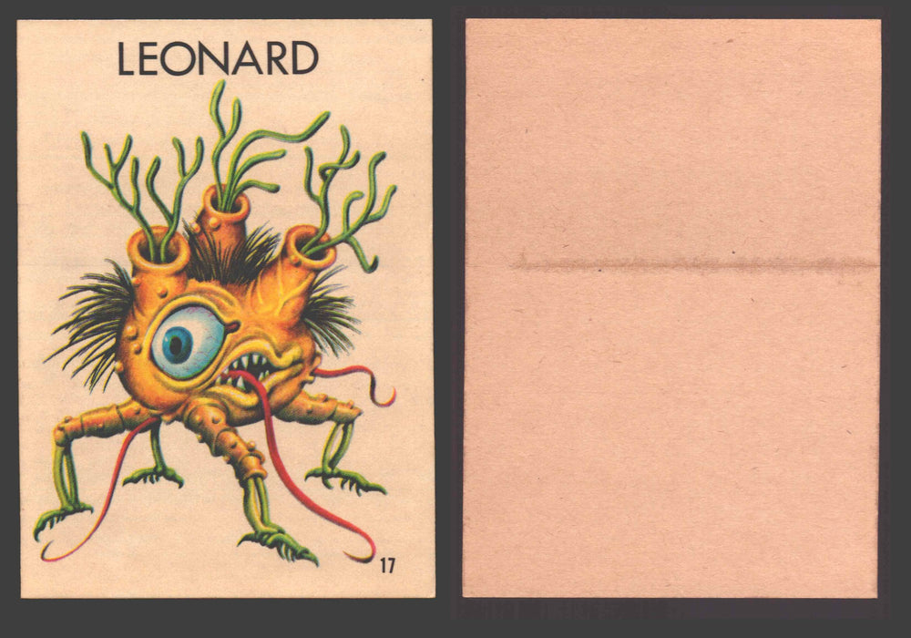 1965 Ugly Stickers Topps Trading Card You Pick Singles #1-44 with Variants