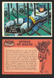1966 Batman (Black Bat) Vintage Trading Card You Pick Singles #1-55 #	 17   Spikes of Death  - TvMovieCards.com
