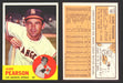 1963 Topps Baseball Trading Card You Pick Singles #100-#199 VG/EX #	182 Albie Pearson - Los Angeles Angels  - TvMovieCards.com
