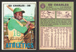 1967 Topps Baseball Trading Card You Pick Singles #100-#199 VG/EX #	182 Ed Charles - Kansas City Athletics  - TvMovieCards.com