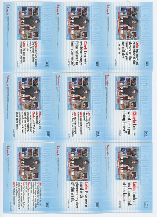 Smallville Season Four Lois & Clark Puzzle Chase Card Set LC1-LC9 Inkworks   - TvMovieCards.com