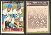 1967 Topps Baseball Trading Card You Pick Singles #100-#199 VG/EX #	186 Mets Maulers - Ed Kranepool / Ron Swoboda  - TvMovieCards.com