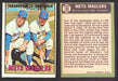 1967 Topps Baseball Trading Card You Pick Singles #100-#199 VG/EX #	186 Mets Maulers - Ed Kranepool / Ron Swoboda  - TvMovieCards.com