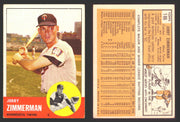 1963 Topps Baseball Trading Card You Pick Singles #100-#199 VG/EX #	186 Jerry Zimmerman - Minnesota Twins  - TvMovieCards.com