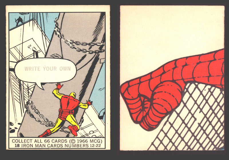 1966 Marvel Super Heroes Donruss Vintage Trading Cards You Pick Singles #1-66 #18 - TvMovieCards.com
