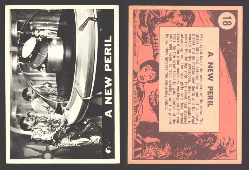 1966 Lost In Space Topps Vintage Trading Card #1-55 You Pick Singles # 18 A New Peril - TvMovieCards.com