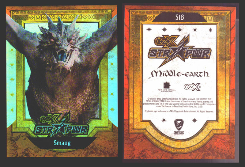 2022 Cryptozoic CZX Middle Earth STR PWR Red S01-S25 Single Cards S18 Smaug - TvMovieCards.com